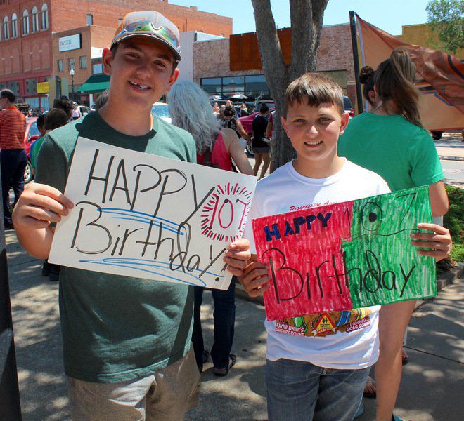 Joyful parade fulfills two wishes